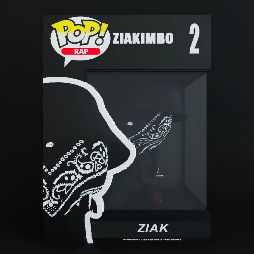 Packaging Ziak figurine Pop 3D