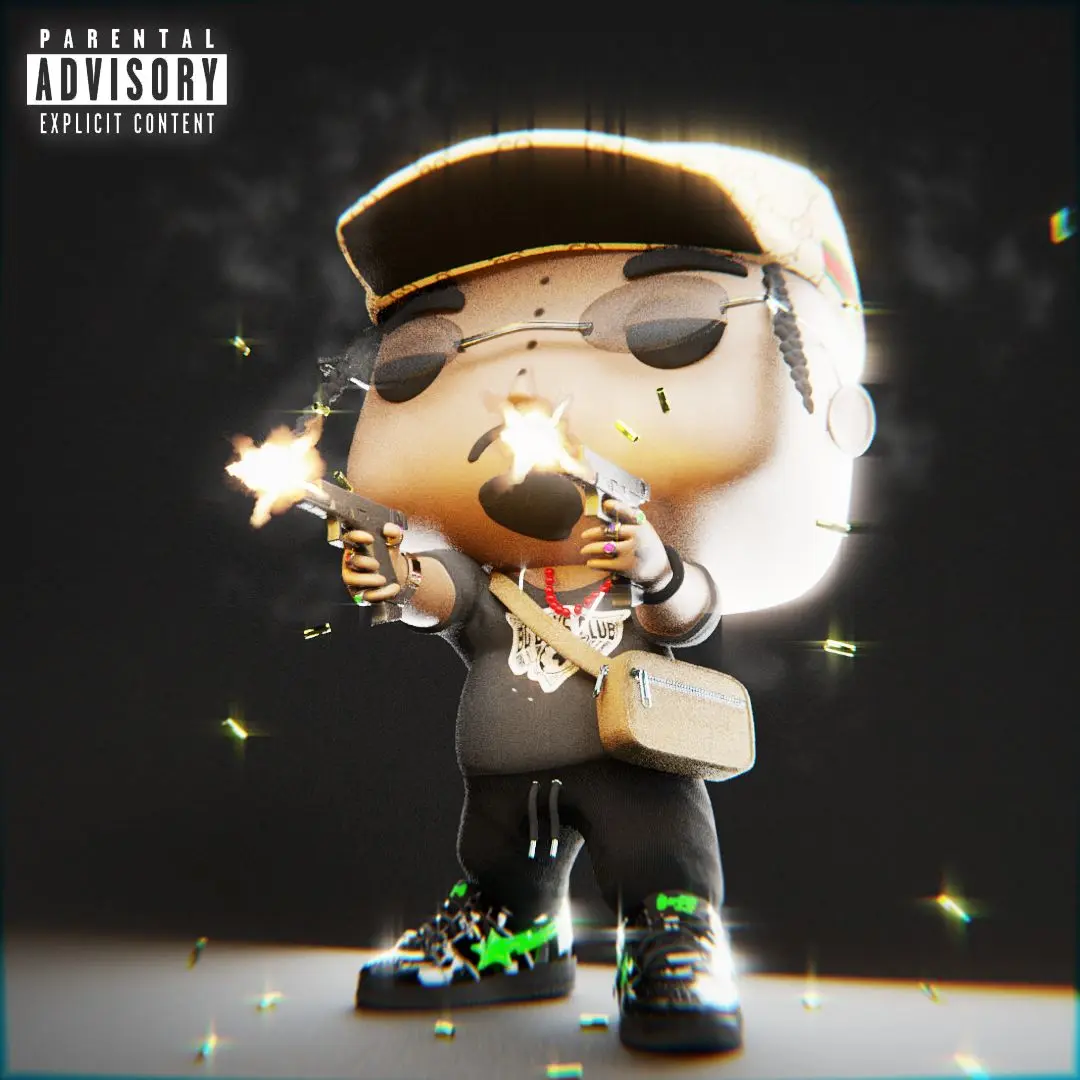 Cover rap album concept 3d pop