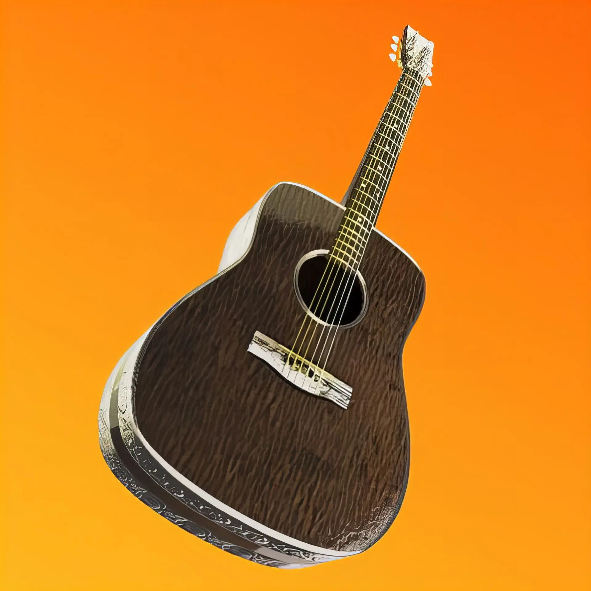 guitarre 3d blender