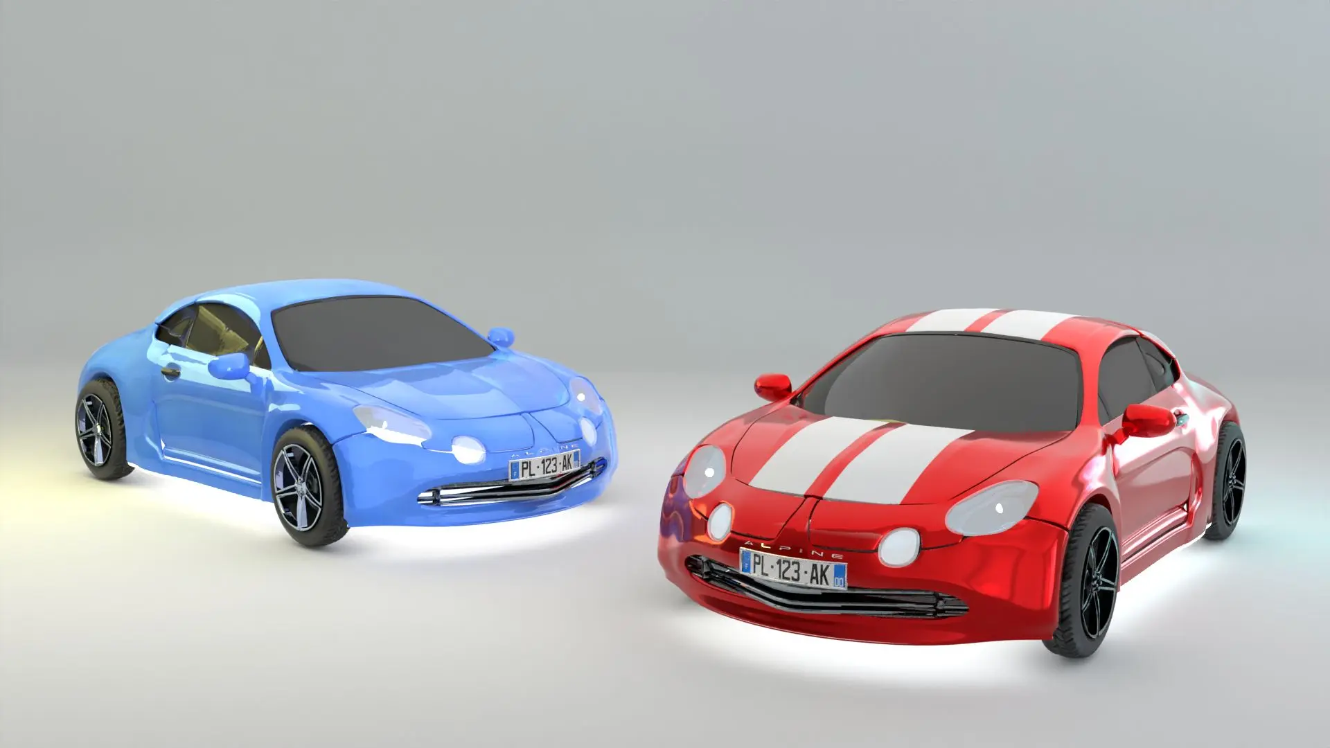 Alpine voiture 3D